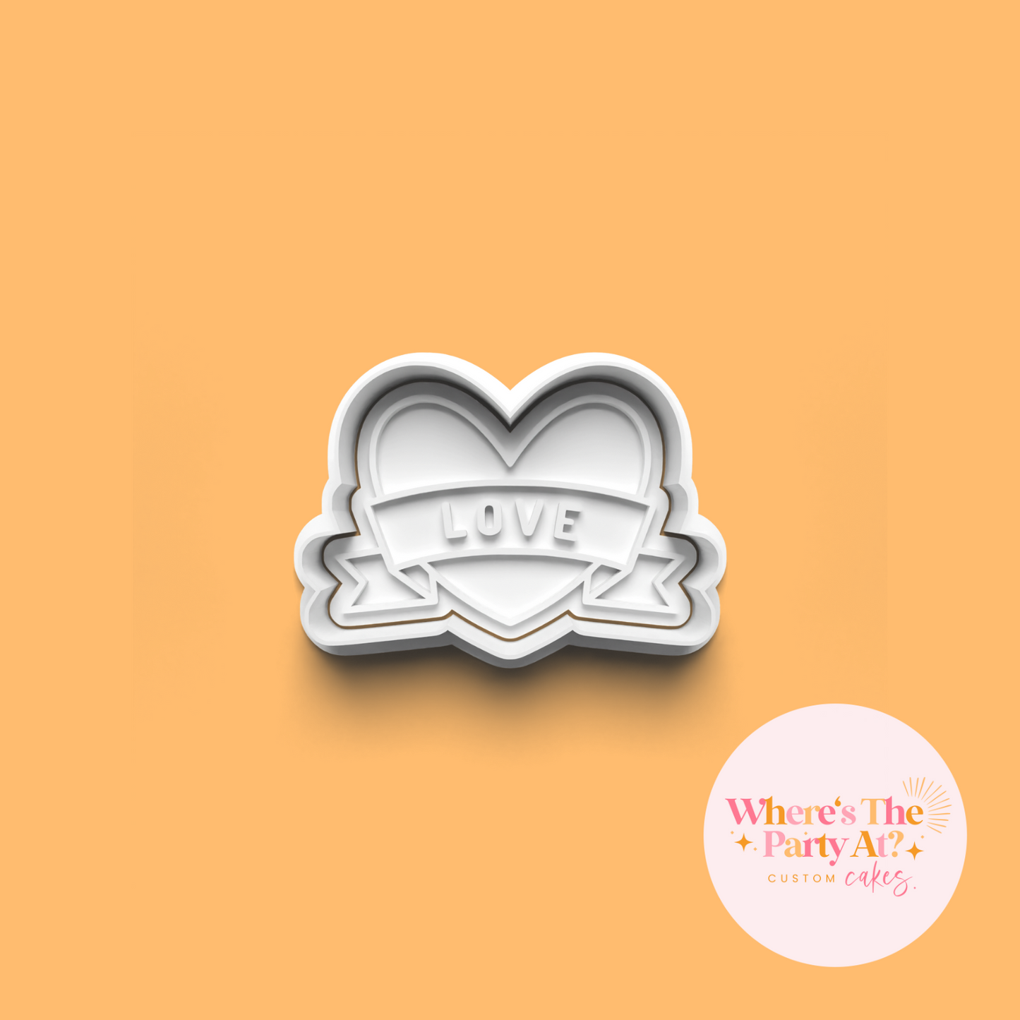 Ribbon of Love Cookie Cutter