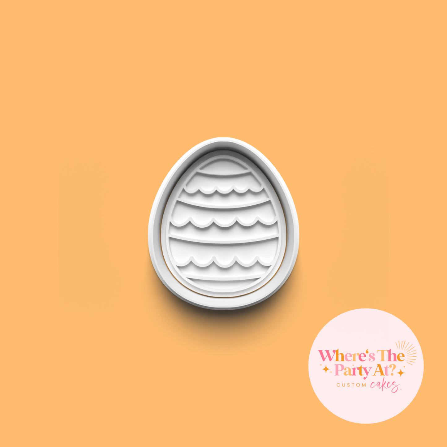 Wavy Stripes Egg Cookie Cutter
