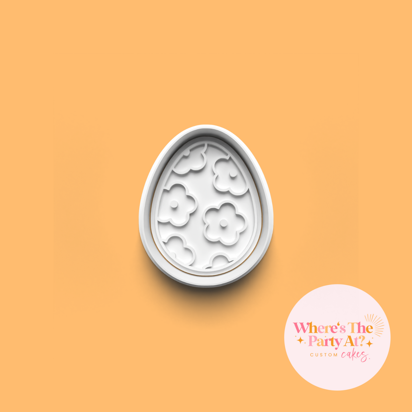Floral Egg Cookie Cutter