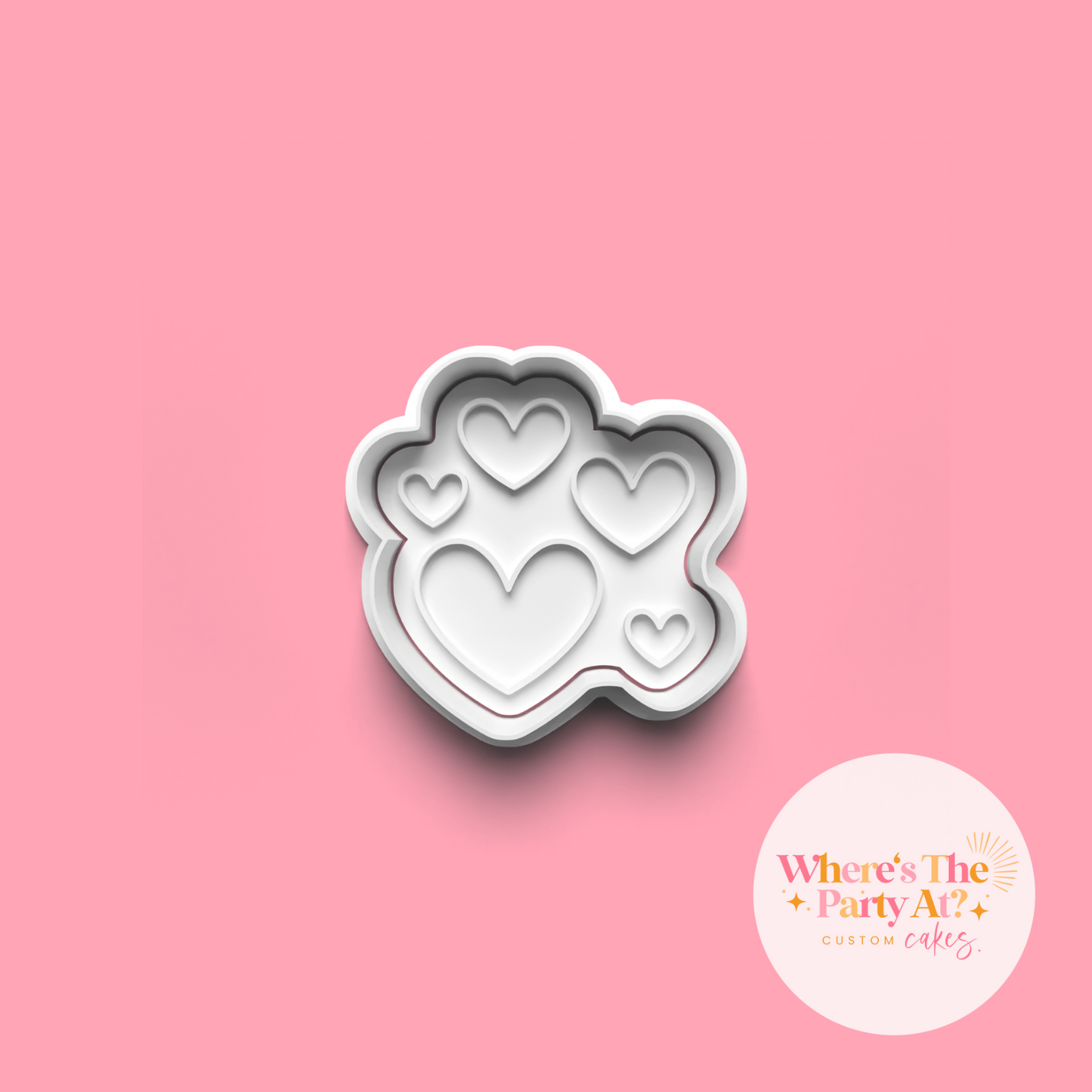 Heart Cluster Cookie Cutter
