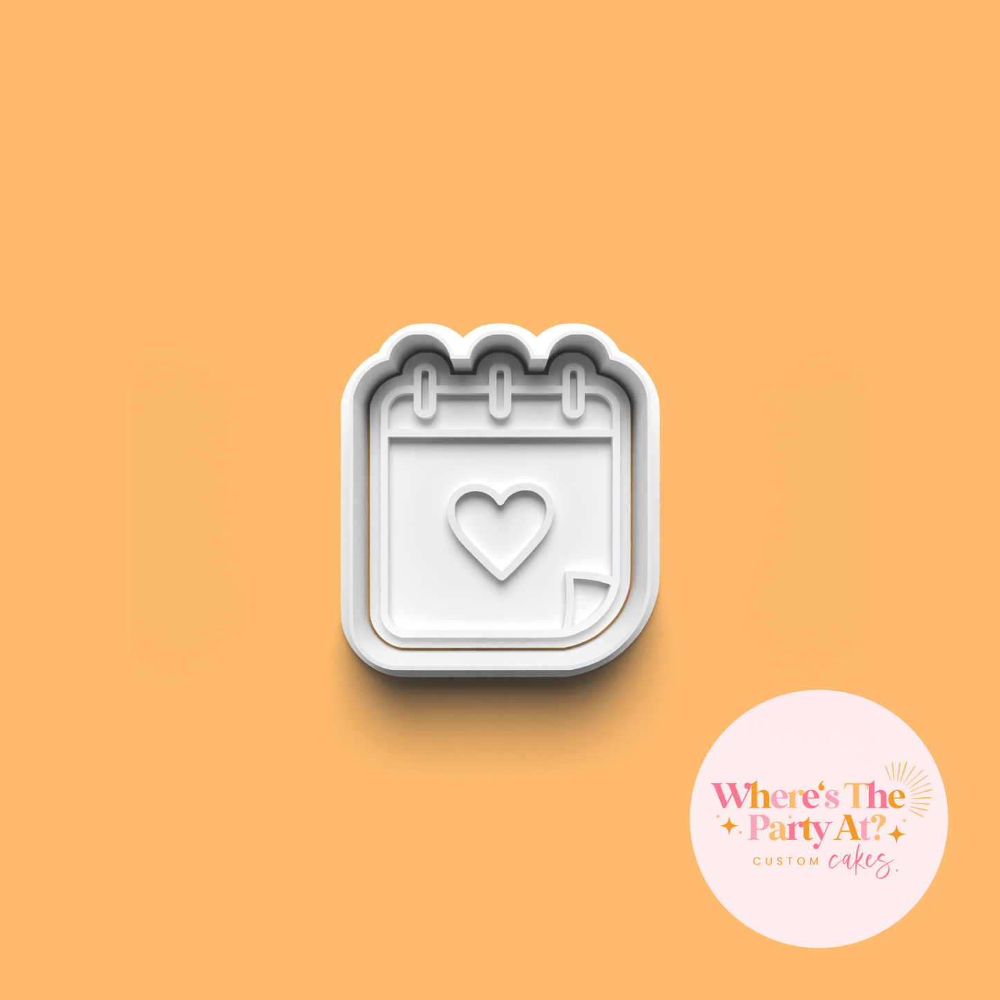 Heart Calendar Cookie Cutter