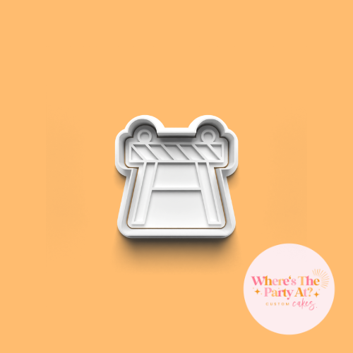 Roadblock Sign Cookie Cutter