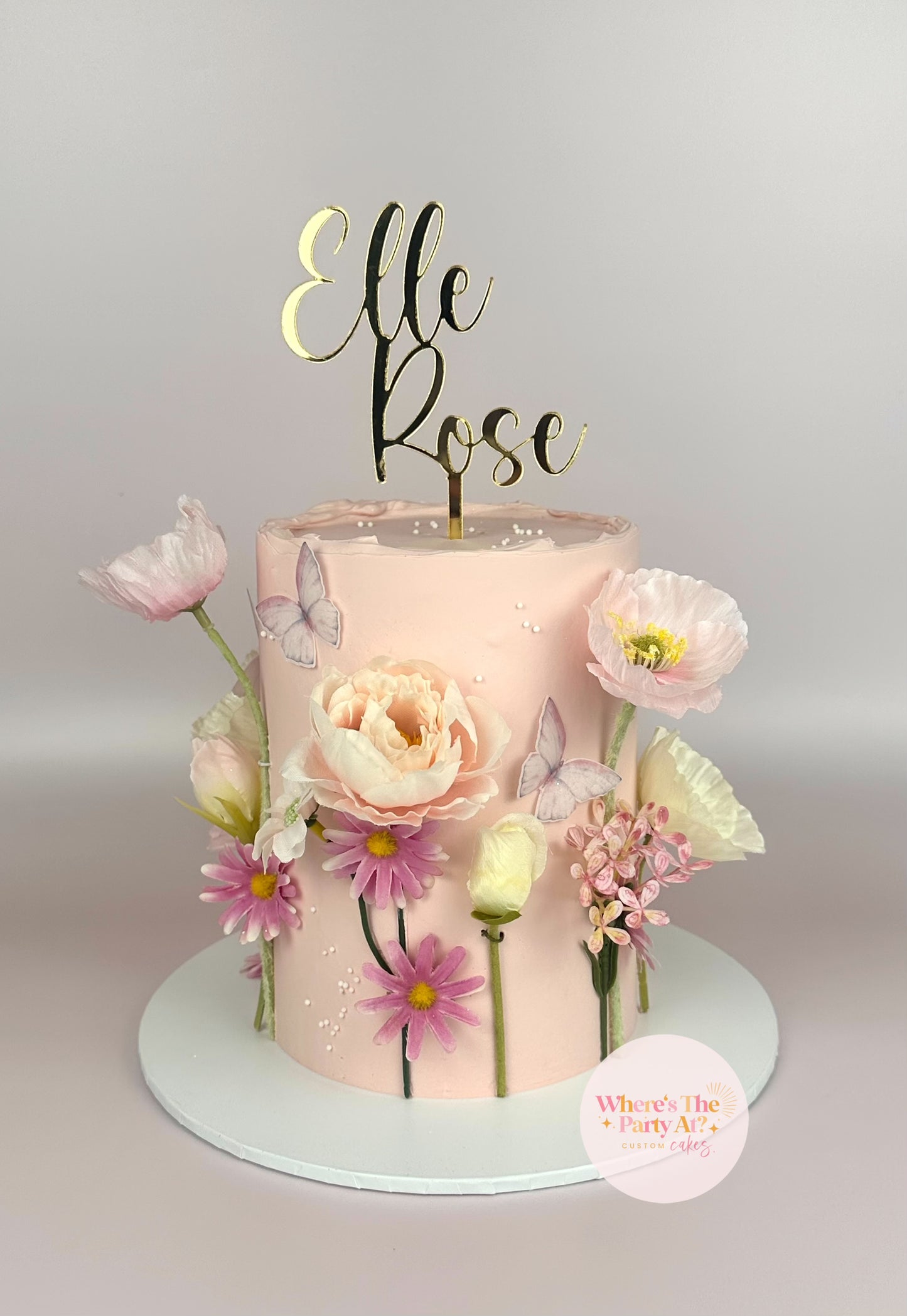Cake Topper - Single Colour (Single & Multiple Lines)